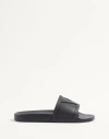 Valentino Garavani Man Sandals Black Size 7 Textile Fibers In Black