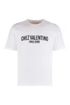 Valentino Cotton Crew Neck T-shirt With Graphic Print