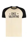 Valentino Sleeve Contrast Graphic Print Crew Neck