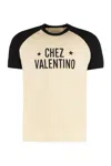 Valentino Sleeve Contrast Graphic Print Crew Neck