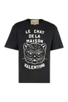 Valentino Garavani T-shirt With Le Chat De La Maison Print