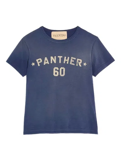 Valentino Garavani Cotton Crewneck Sweatshirt With Front Graphic And Back Patch In Multi