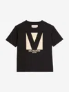 Valentino Crew Neck Short Sleeves T-shirts In Black