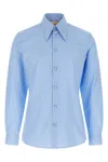 Valentino Garavani Cotton Shirt Shirt And Blouse Light Blue In Blue