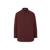 Valentino Garavani Cotton Shirt Jacket In Red