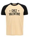 Valentino Sleeve Contrast Graphic Print Crew Neck