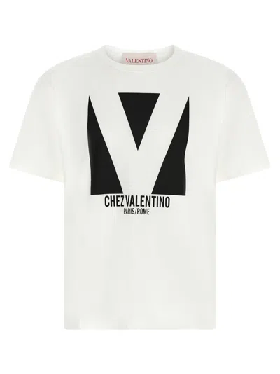 VALENTINO VALENTINO GARAVANI COTTON T-SHIRT WITH FRONT PRINT
