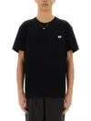 Valentino T-shirt With Signature Vlogo In Black