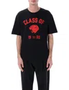 Valentino Garavani Cotton T-shirt With Panther Print In Black
