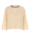 Valentino Garavani Women Cream Wool Sweater