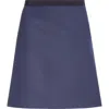 Valentino Garavani Crepe Couture A-line Skirt In Indigo