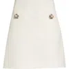 Valentino Solid Crepe Couture Skirt In Ivory