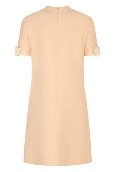Valentino Garavani Crêpe Couture Dress In Neutral