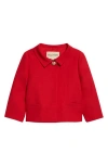 Valentino Garavani Crepe Couture Jacket In Blue