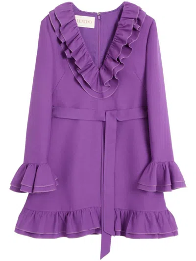 VALENTINO VALENTINO GARAVANI CREPE COUTURE SHORT DRESS