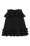 Valentino Garavani Crepe Couture Skirt In Black