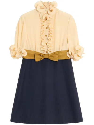 VALENTINO VALENTINO GARAVANI CREPE DE CHINE SHORT DRESS