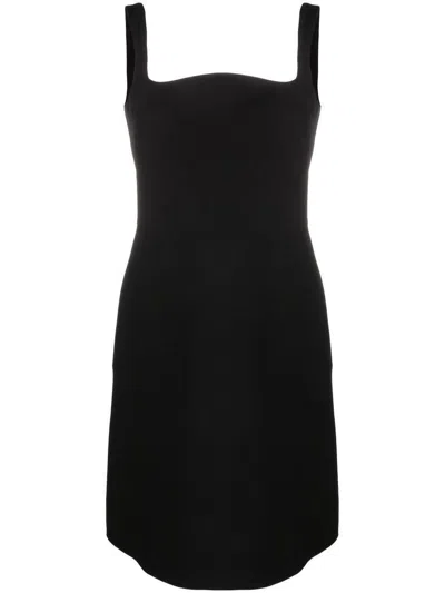 Valentino Garavani Crepe Mini Dress In Black