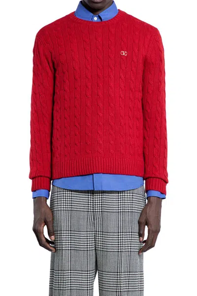 Valentino Garavani Knitwear In Red