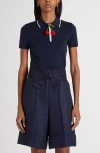 Valentino Polo Shirt Cotton Embroidered Detail