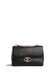 Valentino Woman Black Shoulder Bags In Black