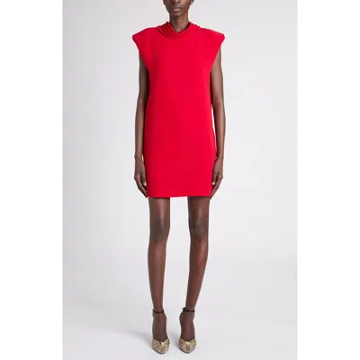 Valentino Garavani Cutout Cady Silk Shift Dress In Purple