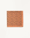 Valentino Garavani Dalmatian Polka Dot Silk Square Scarf In Brown