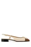 Valentino Slingback Ballerinas In Butterwhitetobacco