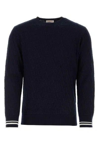 Valentino Garavani Dark Blue Cotton Sweater