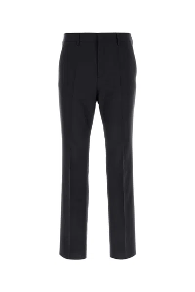 VALENTINO VALENTINO GARAVANI DARK BLUE WOOL BLEND PANT