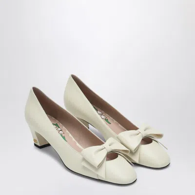 VALENTINO GARAVANI VALENTINO GARAVANI DÉCOLLETÉ BOWOW IVORY WOMEN