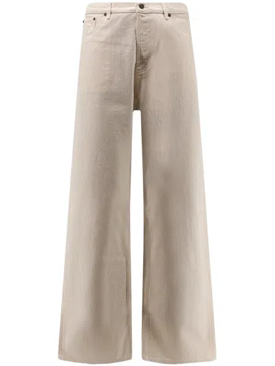 Valentino Garavani Denim 5 Pockets Clothing In Neutral