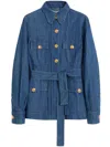 Valentino Denim Safari Jacket