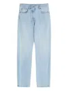 Valentino Straight Leg Trousers Featuring Five-pocket Design In Blue