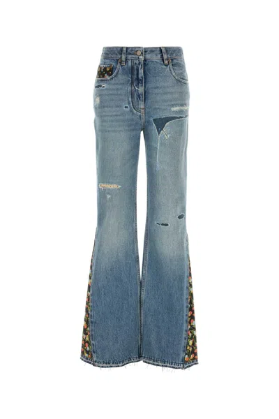 Valentino Garavani Denim Jeans In Blue