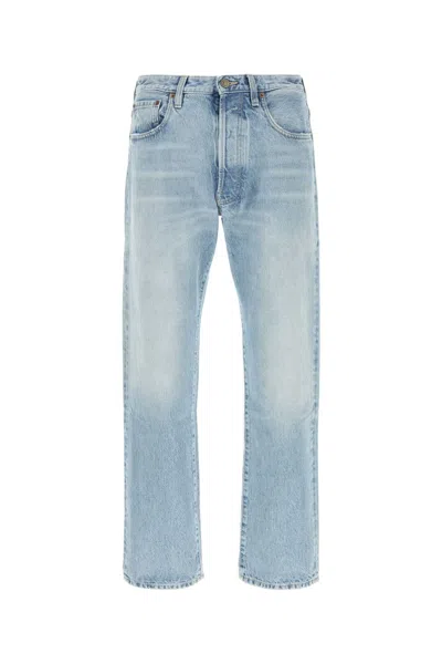 Valentino Denim Mid-rise Straight-leg Jeans In Blue