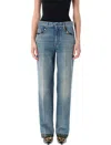 Valentino Straight-fit Denim Pants With Colorful Embellishments