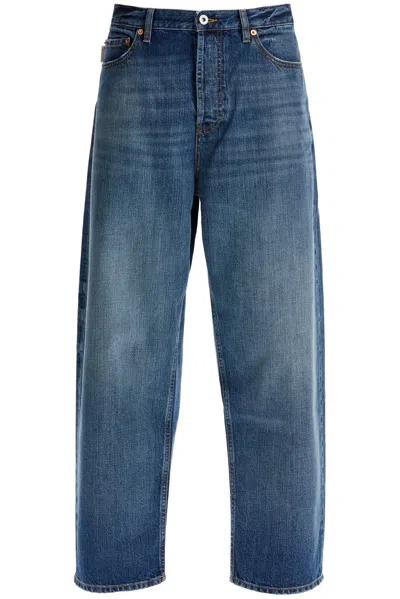 Valentino Garavani Denim Wide-leg Jeans In Blue
