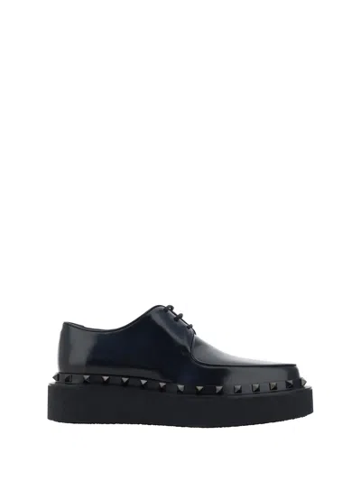 Valentino Garavani Derby Shoes In Nero