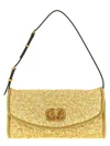 Valentino Garavani Mini Structured Handbag With Signature Detailing In Gold