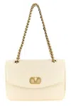 Valentino Garavani  Garavani Djuna Medium Chain Bag In Nappa Leather Woman Butter Uni In White