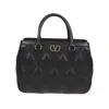 Valentino Garavani Double Handle Bag Quiltie 67 In Black