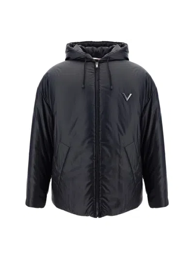 Valentino Garavani Down Jackets In Black