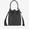 Valentino Adjustable Handle Shoulder Bag Tassel Detail In Black