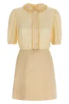 Valentino Women's Crepe Couture Short Dress In Neutral