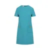 Valentino V-logo Pocket Short-sleeve Crepe Mini Dress