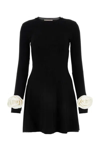 Valentino Garavani Dress In Black+avory