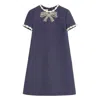 Valentino Knee Length Dress Short Sleeves In Blue