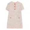 Valentino Womens Multicolor. Embellished Short-sleeves Woven Mini Dress