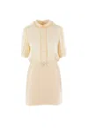 Valentino Women's Crepe Couture Short Dress In Neutral